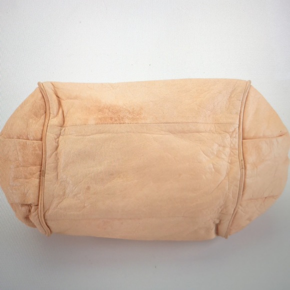 #0160 Chloe’ Mini Ethel Satchel in Tan Textured Leather and Attachable Strap - Picture 9 of 16